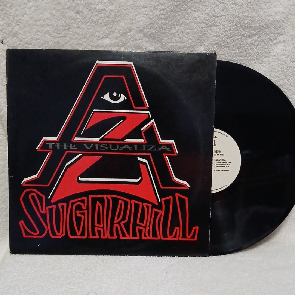 The Visualiza Vinyl Record - Black and Red